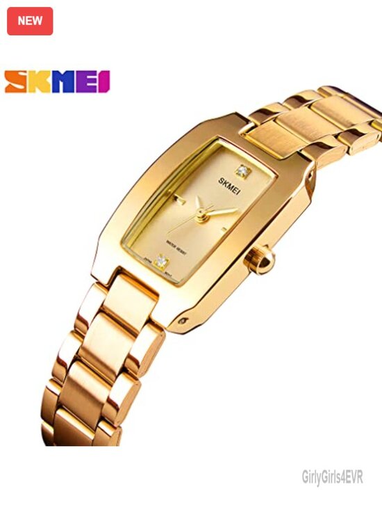 Women\'s Square Stainless Steel Quartz Wrist Watch - 30m Water Resistant main image 6
